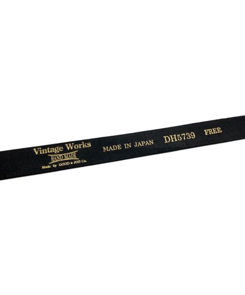VINTAGE WORKS（ヴィンテージワークス）VINTAGE WORKS (ヴィンテージワークス) レザーベルト ブラックの古着・服飾アイテム