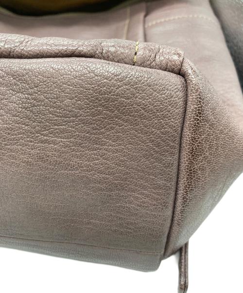 genten（ゲンテン）genten (ゲンテン) ゴートベーシックレザーリュック グレーの古着・服飾アイテム