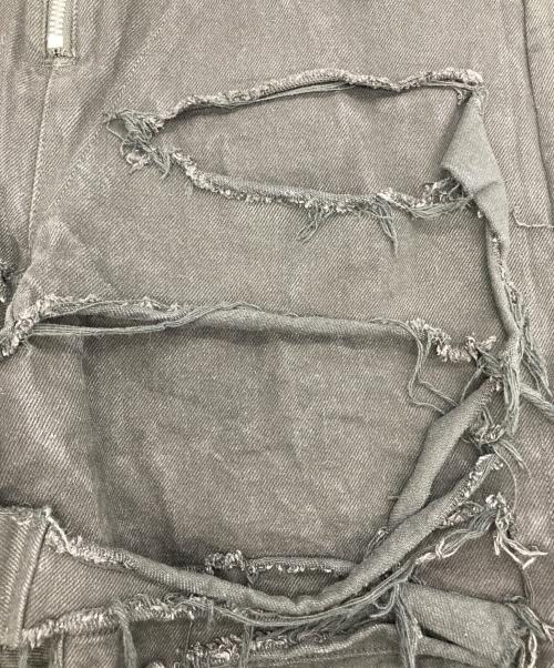 no mass prod（ノーマスプロッド）NO MASS PROD (ノーマスプロッド) denim shorts ブラック サイズ:Sの古着・服飾アイテム