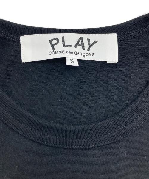 PLAY COMME des GARCONS（プレイコムデギャルソン）PLAY COMME des GARCONS (プレイ コムデギャルソン) Cotton crew-neck T-Shirt ブラック サイズ:Sの古着・服飾アイテム