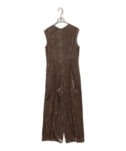 Adam et Rope（アダム エ ロペ）Adam et Rope (アダム エ ロペ) ベロアロンパース ブラウン サイズ:38 未使用品の古着・服飾アイテム