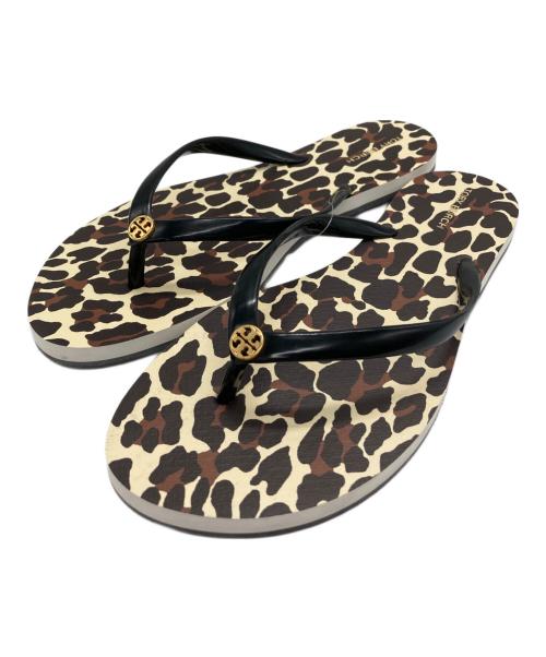 TORY BURCH（トリーバーチ）TORY BURCH (トリーバーチ) CHELSEA FLIP FLOP ベージュ×ブラウン サイズ:7の古着・服飾アイテム