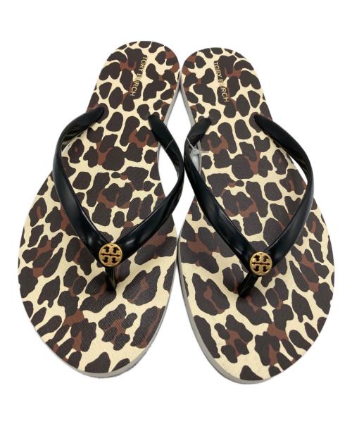 TORY BURCH（トリーバーチ）TORY BURCH (トリーバーチ) CHELSEA FLIP FLOP ベージュ×ブラウン サイズ:7の古着・服飾アイテム
