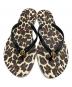 中古・古着 TORY BURCH (トリーバーチ) CHELSEA FLIP FLOP ベージュ×ブラウン サイズ:7：4000円