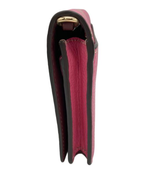 COACH（コーチ）COACH (コーチ) アンナ フォルドオーバー クラッチ クロスボディ・トロンプルイユ プリント ショッキングピンクの古着・服飾アイテム