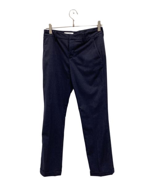JIL SANDER（ジルサンダー）JIL SANDER (ジルサンダー) ウールブレンドスラックス ネイビー サイズ:34の古着・服飾アイテム