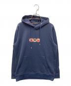 BLACK LABEL CRESTBRIDGEブラックレーベル クレストブリッジ）の古着「プリントパーカー」｜ネイビー