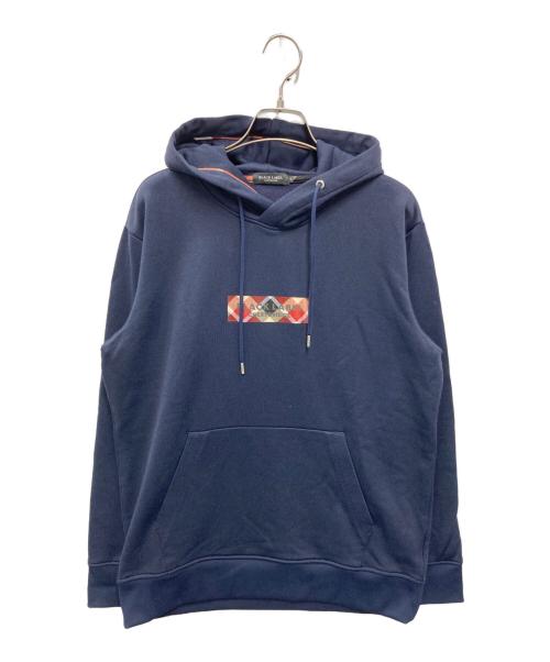 BLACK LABEL CRESTBRIDGE（ブラックレーベル クレストブリッジ）BLACK LABEL CRESTBRIDGE (ブラックレーベル クレストブリッジ) プリントパーカー ネイビー サイズ:Mの古着・服飾アイテム