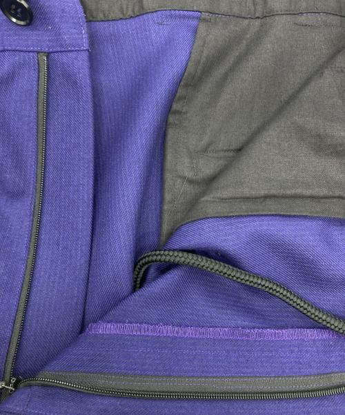 COTTON PAN（コットンパン）COTTON PAN (コットンパン) 刺繍タックスラックス パープル サイズ:1の古着・服飾アイテム