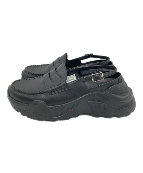 AKIKOAOKI（アキコアオキ）AKIKOAOKI (アキコアオキ) THREE TREASURES demi ローファー ブラック サイズ:22cmの古着・服飾アイテム