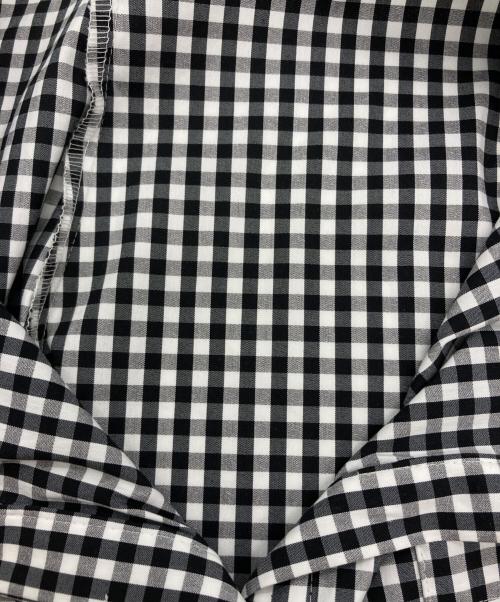 rosy monster（ロージーモンスター）rosy monster (ロージーモンスター) ギンガムチェック刺繍ブラウス ホワイト×ブラック サイズ:FREEの古着・服飾アイテム
