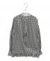 rosy monster (ロージーモンスター) ギンガムチェック刺繍ブラウス ホワイト×ブラック サイズ:FREE：9000円