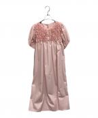 rosy monsterロージーモンスター）の古着「AJISAI mini frill puff OP」｜ピンク