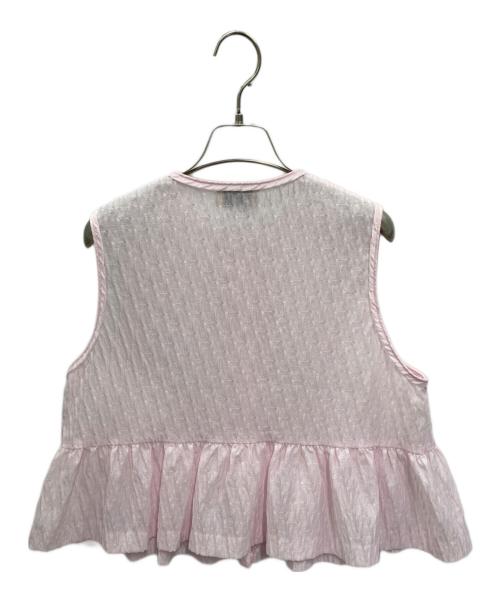 UNITED ARROWS（ユナイテッドアローズ）UNITED ARROWS (ユナイテッドアローズ) エアリージャカード ベスト ピンク サイズ:FREEの古着・服飾アイテム