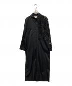 EVA MANN Valentina×TOMORROW LANDエヴァマンヴァレンティーナ×トゥモローランド）の古着「別注 シャツワンピース」｜ブラック