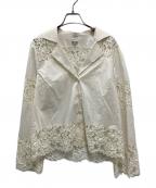 BAUM UND PFERDGARTENバウムウンドヘルガーデン）の古着「レースシャツ」｜ホワイト