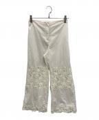 BAUM UND PFERDGARTENバウムウンドヘルガーデン）の古着「レースパンツ」｜ホワイト