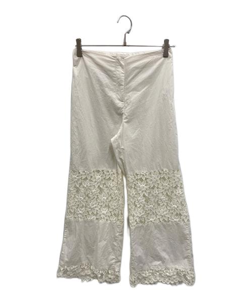 BAUM UND PFERDGARTEN（バウムウンドヘルガーデン）BAUM UND PFERDGARTEN (バウムウンドヘルガーデン) レースパンツ ホワイト サイズ:36の古着・服飾アイテム
