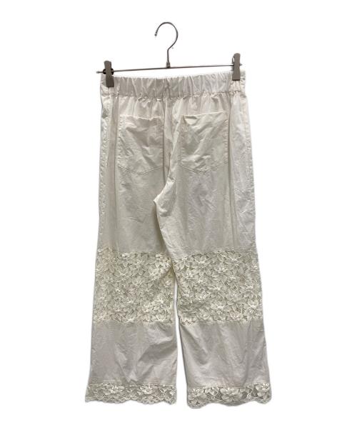 BAUM UND PFERDGARTEN（バウムウンドヘルガーデン）BAUM UND PFERDGARTEN (バウムウンドヘルガーデン) レースパンツ ホワイト サイズ:36の古着・服飾アイテム