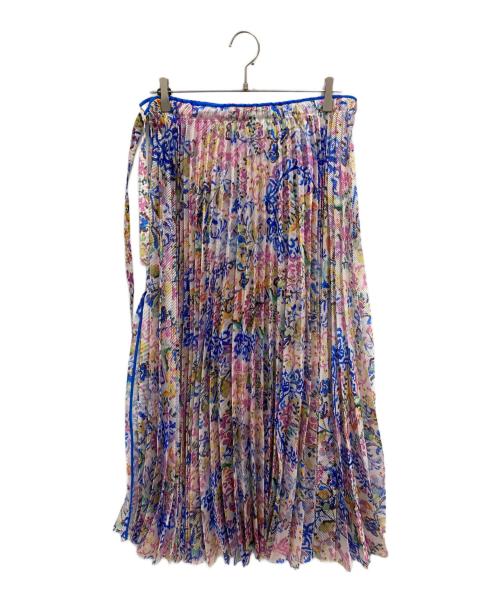 TOMORROWLAND .B（トゥモローランド ビー）TOMORROWLAND .B (トゥモローランド ビー) オーナメントプリントプリーツスカート ピンク サイズ:34の古着・服飾アイテム