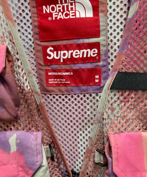 THE NORTH FACE（ザ ノース フェイス）THE NORTH FACE (ザ ノース フェイス) SUPREME (シュプリーム) Cargo Vest ピンク×パープル サイズ:Mの古着・服飾アイテム