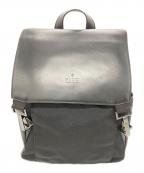 GUCCIグッチ）の古着「ナイロンレザーリュック」｜ブラック