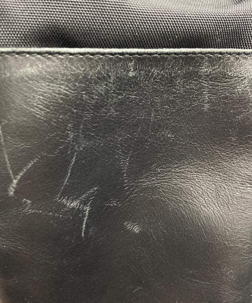 GUCCI（グッチ）GUCCI (グッチ) ナイロンレザーリュック ブラックの古着・服飾アイテム