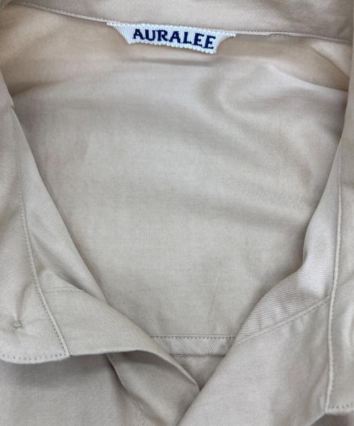 AURALEE（オーラリー）AURALEE (オーラリー) WASHED FINX TWILL BIG SHIRT ベージュ サイズ:4の古着・服飾アイテム