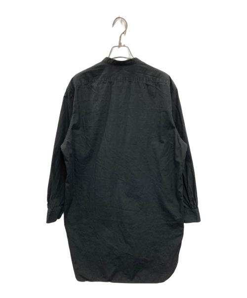 GROUND Y（グラウンドワイ）GROUND Y (グラウンドワイ) バンドカラーシャツ ブラック サイズ:1の古着・服飾アイテム