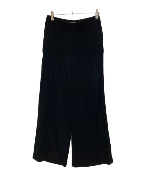 LAUREN RALPH LAUREN（ローレンラルフローレン）LAUREN RALPH LAUREN (ローレンラルフローレン) ベロアパンツ ブラック サイズ:2の古着・服飾アイテム