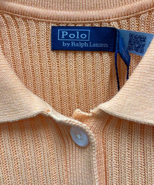 POLO RALPH LAUREN（ポロ・ラルフローレン）POLO RALPH LAUREN (ポロ・ラルフローレン) ショートスリーブPOLOカーディガン オレンジ サイズ:XSの古着・服飾アイテム