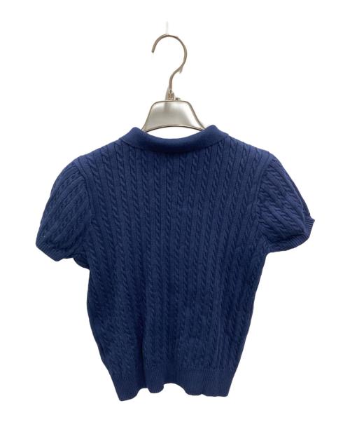 POLO RALPH LAUREN（ポロ・ラルフローレン）POLO RALPH LAUREN (ポロ・ラルフローレン) ポロシャツニット ネイビー サイズ:XLの古着・服飾アイテム