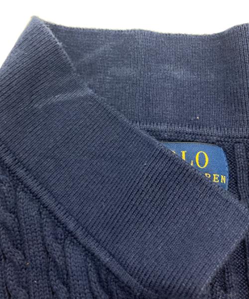 POLO RALPH LAUREN（ポロ・ラルフローレン）POLO RALPH LAUREN (ポロ・ラルフローレン) ポロシャツニット ネイビー サイズ:XLの古着・服飾アイテム