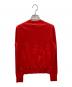 POLO RALPH LAUREN (ポロ・ラルフローレン) ロゴ刺繍ウールカーディガン レッド サイズ:XS 未使用品：7000円