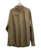 AURALEEオーラリー）の古着「WASHED FINX TWILL BIG SHIRT」｜オリーブ