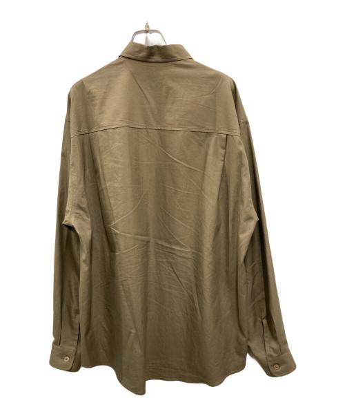 AURALEE（オーラリー）AURALEE (オーラリー) WASHED FINX TWILL BIG SHIRT オリーブ サイズ:5の古着・服飾アイテム