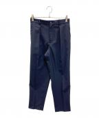 MARKAWAREマーカウェア）の古着「オーガニックウールトロピカルペグトップスラックス」｜ネイビー