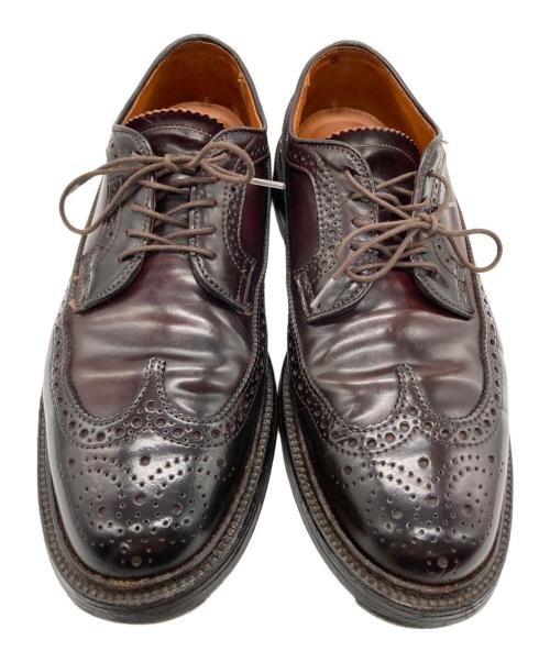 Alden（オールデン）ALDEN (オールデン) コードバン ロングウイングチップシューズ ブラウン サイズ:8Dの古着・服飾アイテム