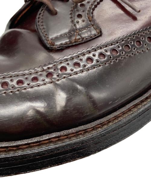 Alden（オールデン）ALDEN (オールデン) コードバン ロングウイングチップシューズ ブラウン サイズ:8Dの古着・服飾アイテム