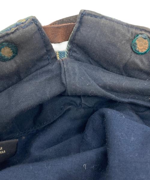 RRL（ダブルアールエル）RRL (ダブルアールエル) ストライプキャスケット ブルー サイズ:Lの古着・服飾アイテム