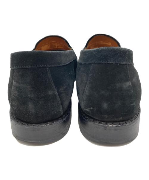 Jalan Sriwijaya（ジャランスリウァヤ）Jalan Sriwijaya (ジャランスリウァヤ) BEAMS Lights (ビームスライト) スウェードコインローファー ブラック サイズ:8 1/2の古着・服飾アイテム