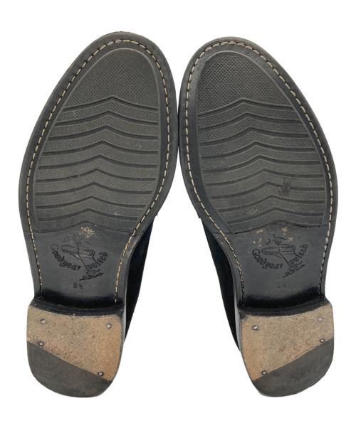 Jalan Sriwijaya（ジャランスリウァヤ）Jalan Sriwijaya (ジャランスリウァヤ) BEAMS Lights (ビームスライト) スウェードコインローファー ブラック サイズ:8 1/2の古着・服飾アイテム