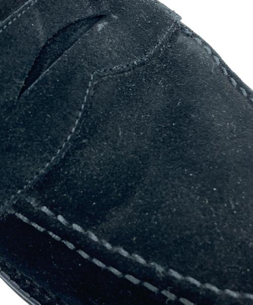 Jalan Sriwijaya（ジャランスリウァヤ）Jalan Sriwijaya (ジャランスリウァヤ) BEAMS Lights (ビームスライト) スウェードコインローファー ブラック サイズ:8 1/2の古着・服飾アイテム