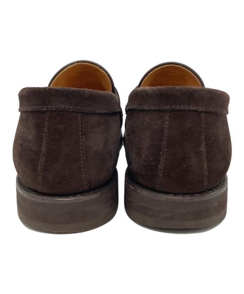 berwick（バーウィック）berwick (バーウィック) スウェードコインローファー ブラウン サイズ:8の古着・服飾アイテム