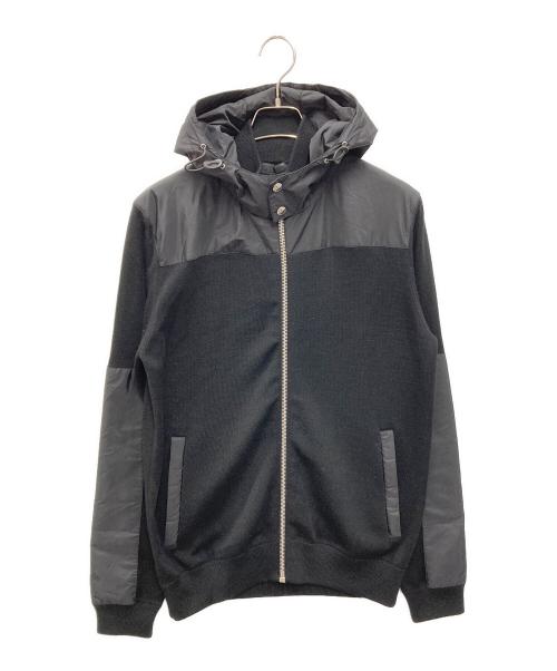 PRADA（プラダ）PRADA (プラダ) ナイロン切替パーカー ブラック サイズ:52の古着・服飾アイテム
