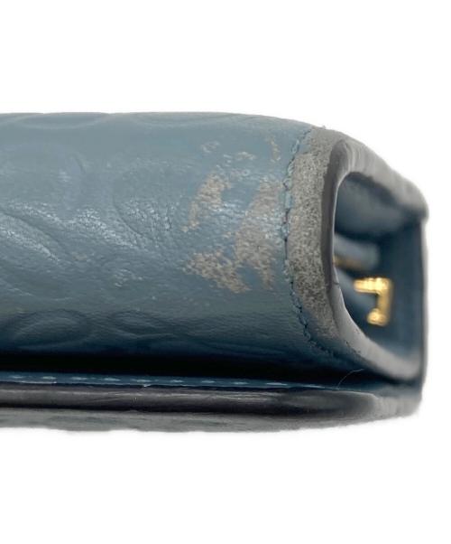 LOEWE（ロエベ）LOEWE (ロエベ) リピートアナグラム長財布 ブルーの古着・服飾アイテム