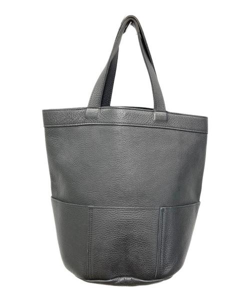 COMME des GARCONS（コムデギャルソン）COMME des GARCONS (コムデギャルソン) レザートートバッグ ブラックの古着・服飾アイテム