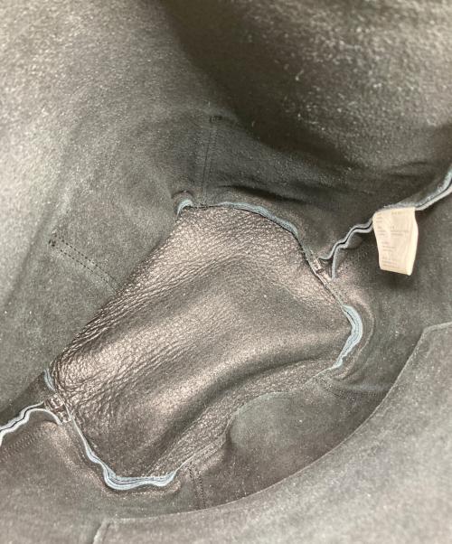 COMME des GARCONS（コムデギャルソン）COMME des GARCONS (コムデギャルソン) レザートートバッグ ブラックの古着・服飾アイテム