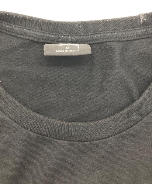 stussy（ステューシー）stussy (ステューシー) ワールドツアープリントTシャツ ブラック×パープル サイズ:Mの古着・服飾アイテム