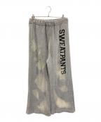 doubletダブレット）の古着「RIPPED OFF KNIT PANTS」｜グレー